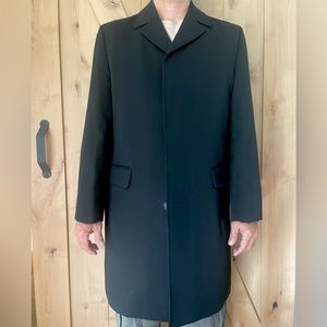 J Crew Trench Coat 100% Wool,  w/ Quilted Lining, Medium. Like New.